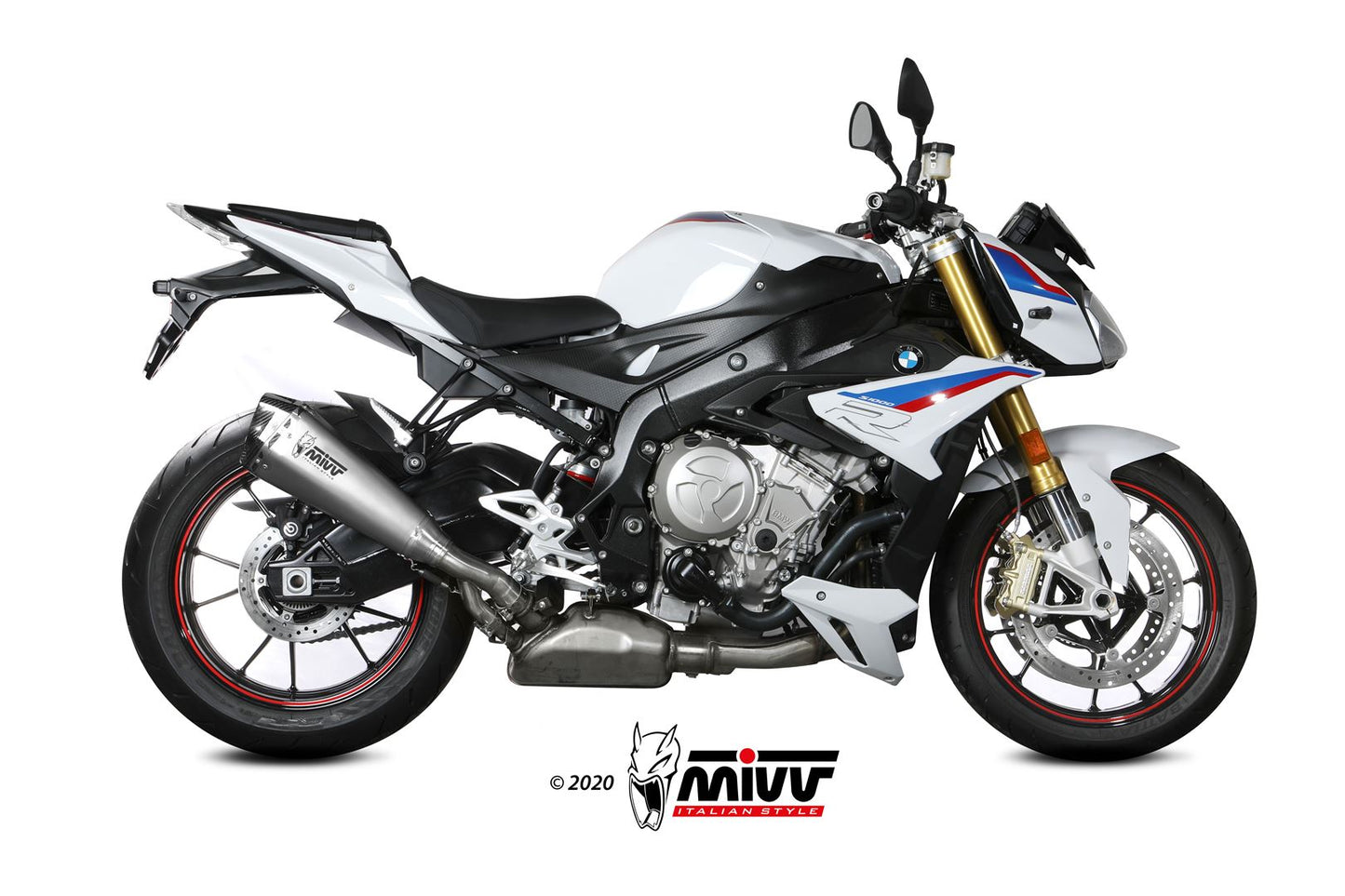 MIVV Slip-on, Delta Race Stainless Steel, Standard Exhaust For BMW S 1000 R 2017-2020