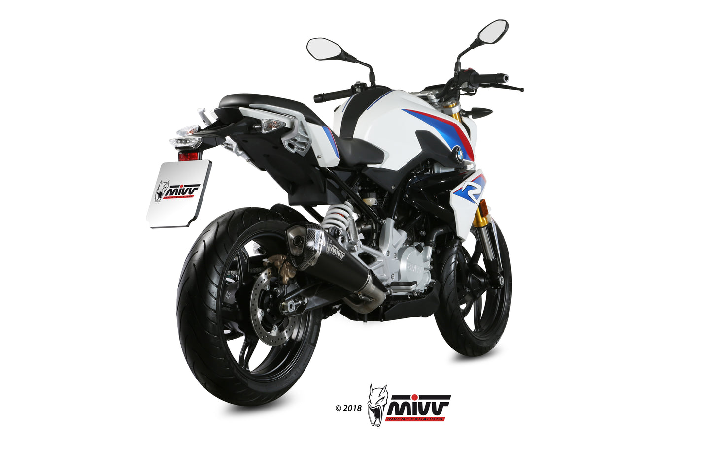 MIVV Full System 1X1, Delta Race Black, Standard Exhaust For BMW G310 R 2018-2021