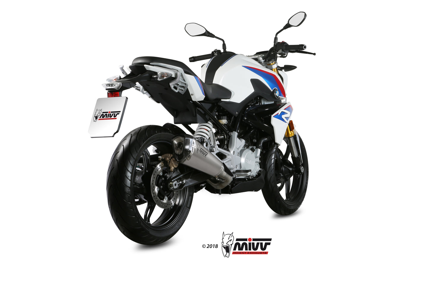 MIVV Full System 1X1, Delta Race Stainless Steel, Standard Exhaust For BMW G310 R 2018-2021