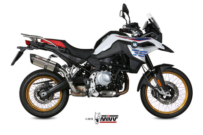 MIVV Slip-on, Suono Stainless Steel, Standard Exhaust For BMW F 750 GS / F 850 GS 2018-2021