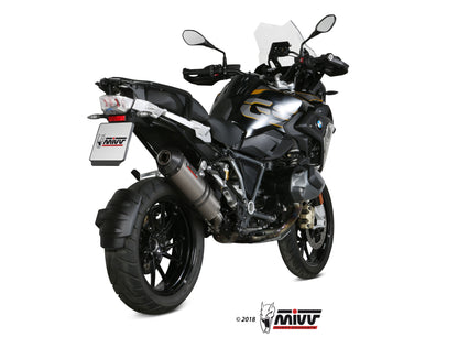 MIVV Slip-on, Oval Titan, Standard Exhaust For BMW R 1250 GS / Adventure 2019-2021