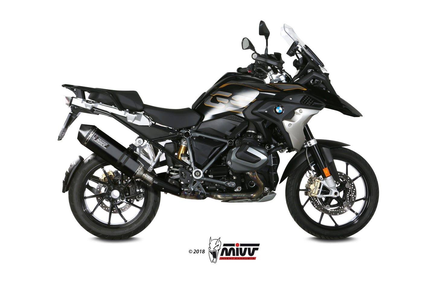 MIVV Slip-on, Speed Edge Black, Standard Exhaust For BMW R 1250 GS / Adventure 2019-2021