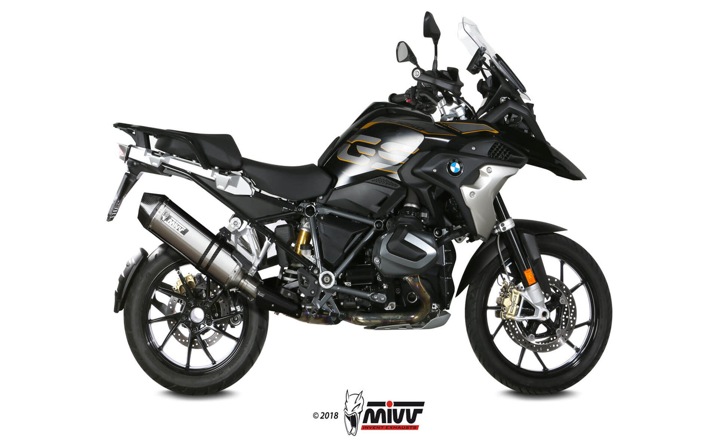 MIVV Slip-on, Speed Edge Stainless Steel, Standard Exhaust For BMW R 1250 GS / Adventure 2019-2021