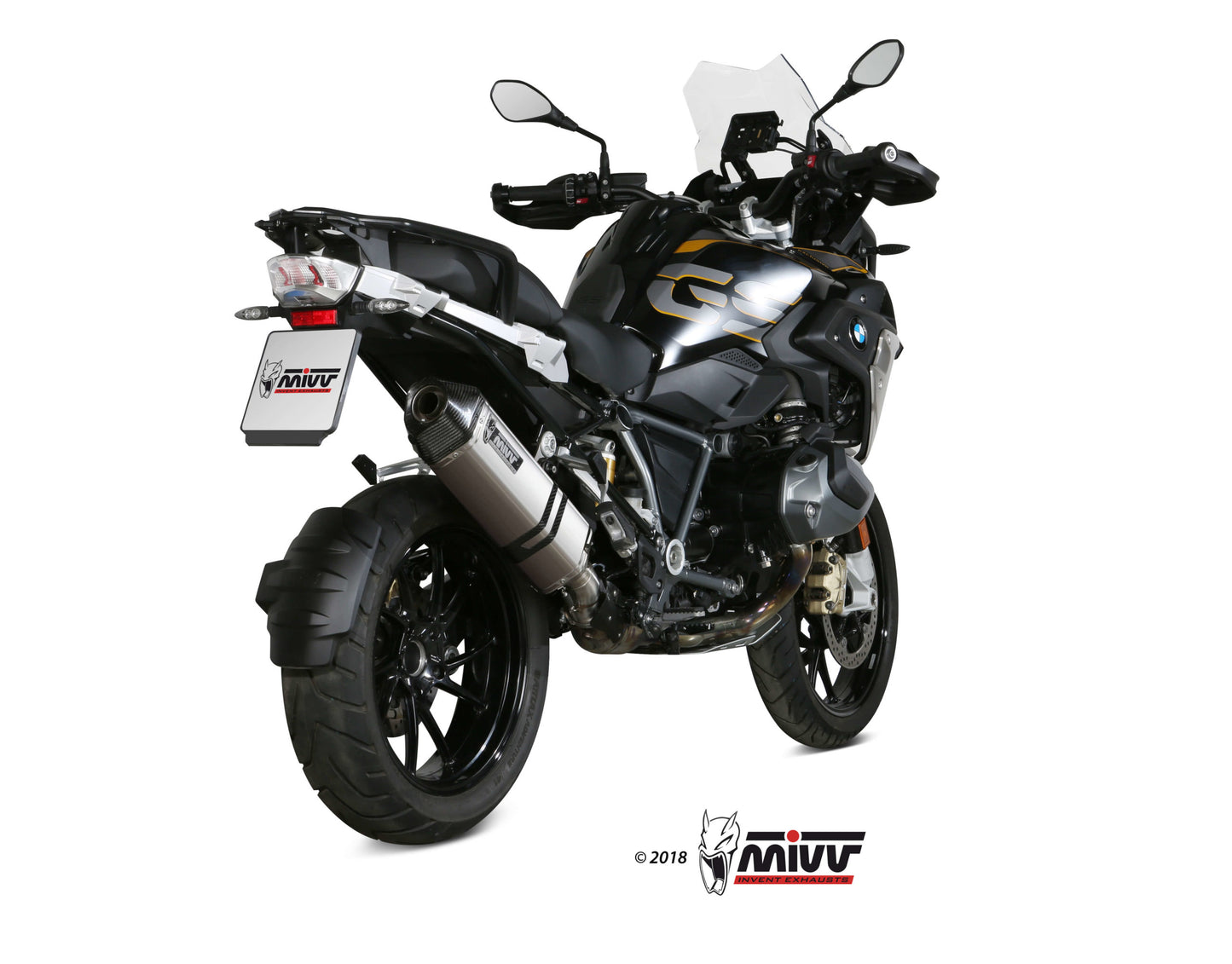 MIVV Slip-on, Speed Edge Stainless Steel, Standard Exhaust For BMW R 1250 GS / Adventure 2019-2021