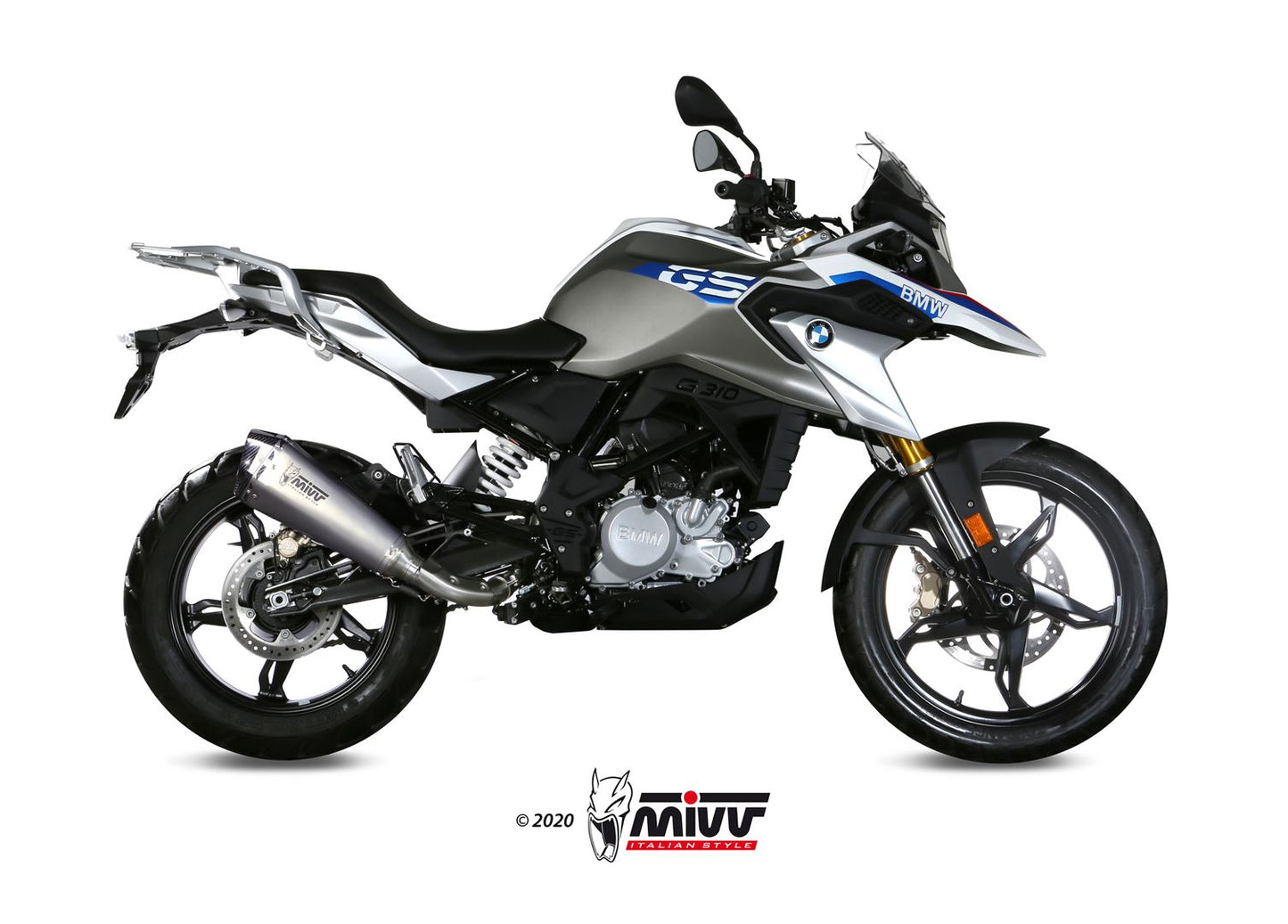 MIVV Full System 1X1, Delta Race Stainless Steel, Standard Exhaust For BMW G310 GS 2017-2021