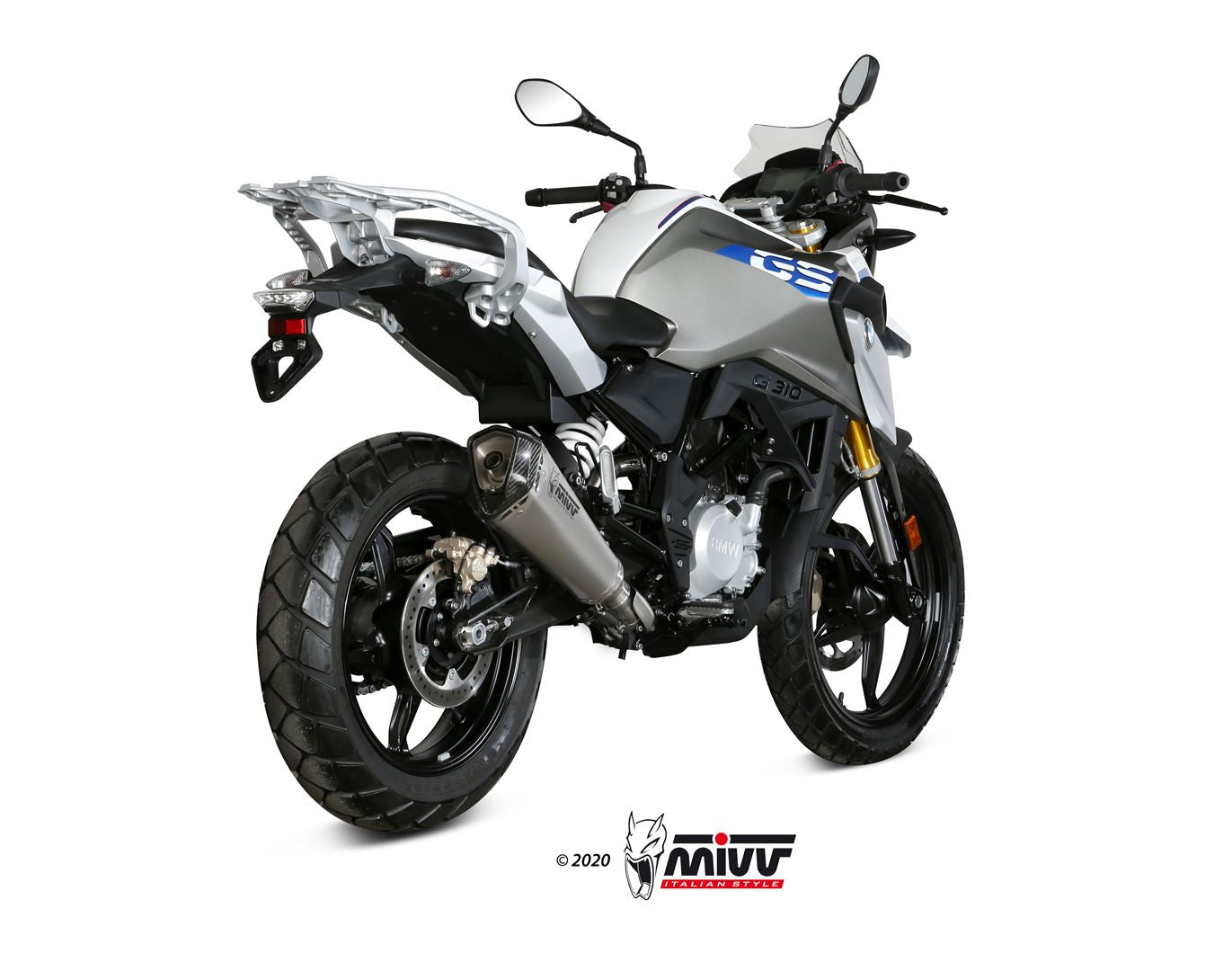 MIVV Full System 1X1, Delta Race Stainless Steel, Standard Exhaust For BMW G310 GS 2017-2021