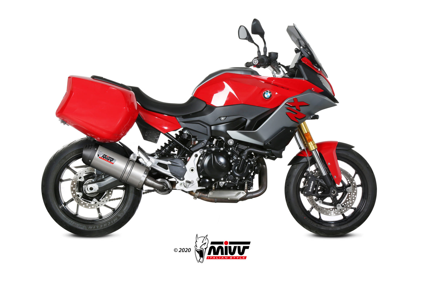 MIVV Slip-on, Oval Titan, Standard Exhaust For BMW F 900 XR 2020-2021