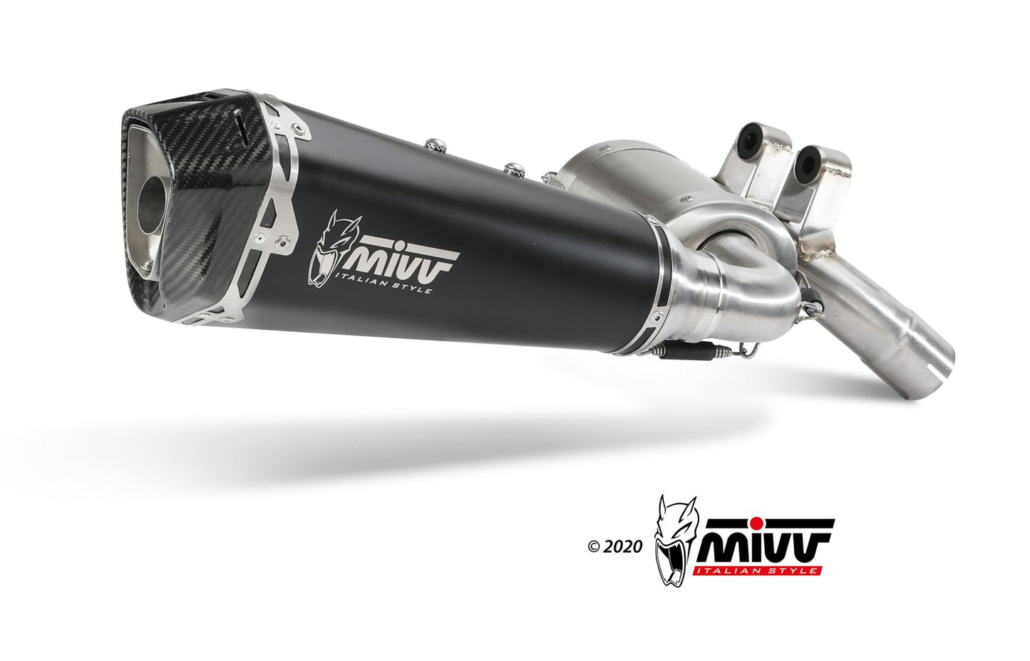 MIVV Slip-on, Delta Race Black, Standard Exhaust For BMW F 900 R 2020-2021