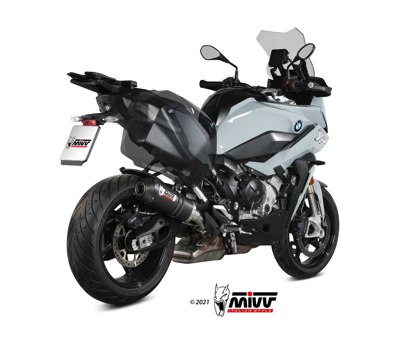 MIVV Slip-on, Oval Carbon, Standard Exhaust For BMW S 1000 XR 2020-2021