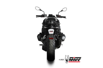 MIVV Slip-on, SR-1 Black Titanium, Standard Exhaust For BMW R1250R/RS 2021-2023