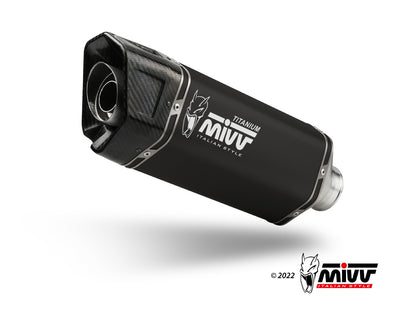 MIVV Slip-on, SR-1 Black Titanium, Standard Exhaust For BMW R1250R/RS 2021-2023