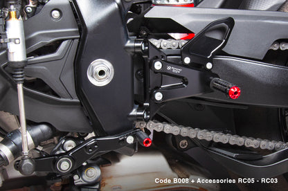 Bonamici Racing Aluminium Rearsets for the BMW S1000R 2021-2023