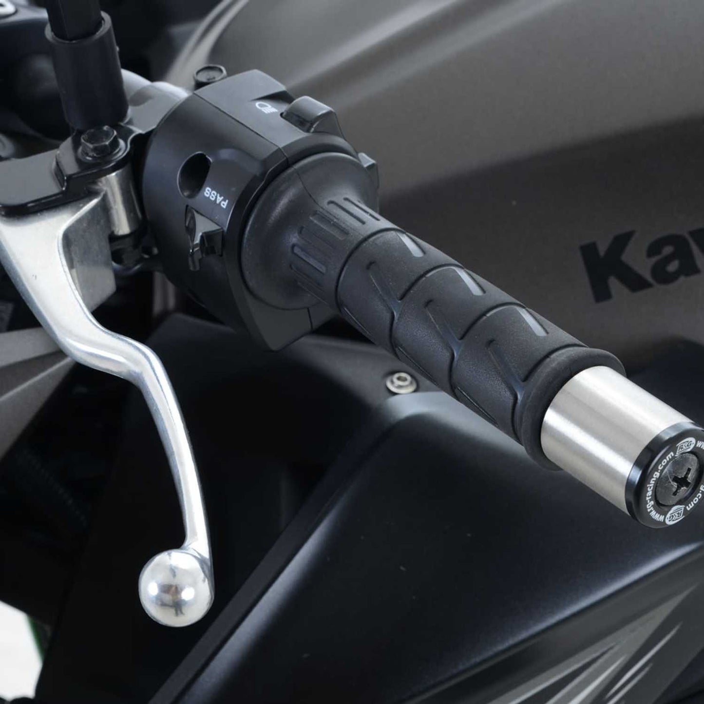 R&G Racing Bar End Sliders for Kawasaki Z125 '19-'22, Z250/Z300 '13-'18, Z750 '76-'16, Z750R '03-'16, Z800 '90-'19, Z 1000 '76-'22, Ninja 250 '88-'21, Ninja 300 '08-'21