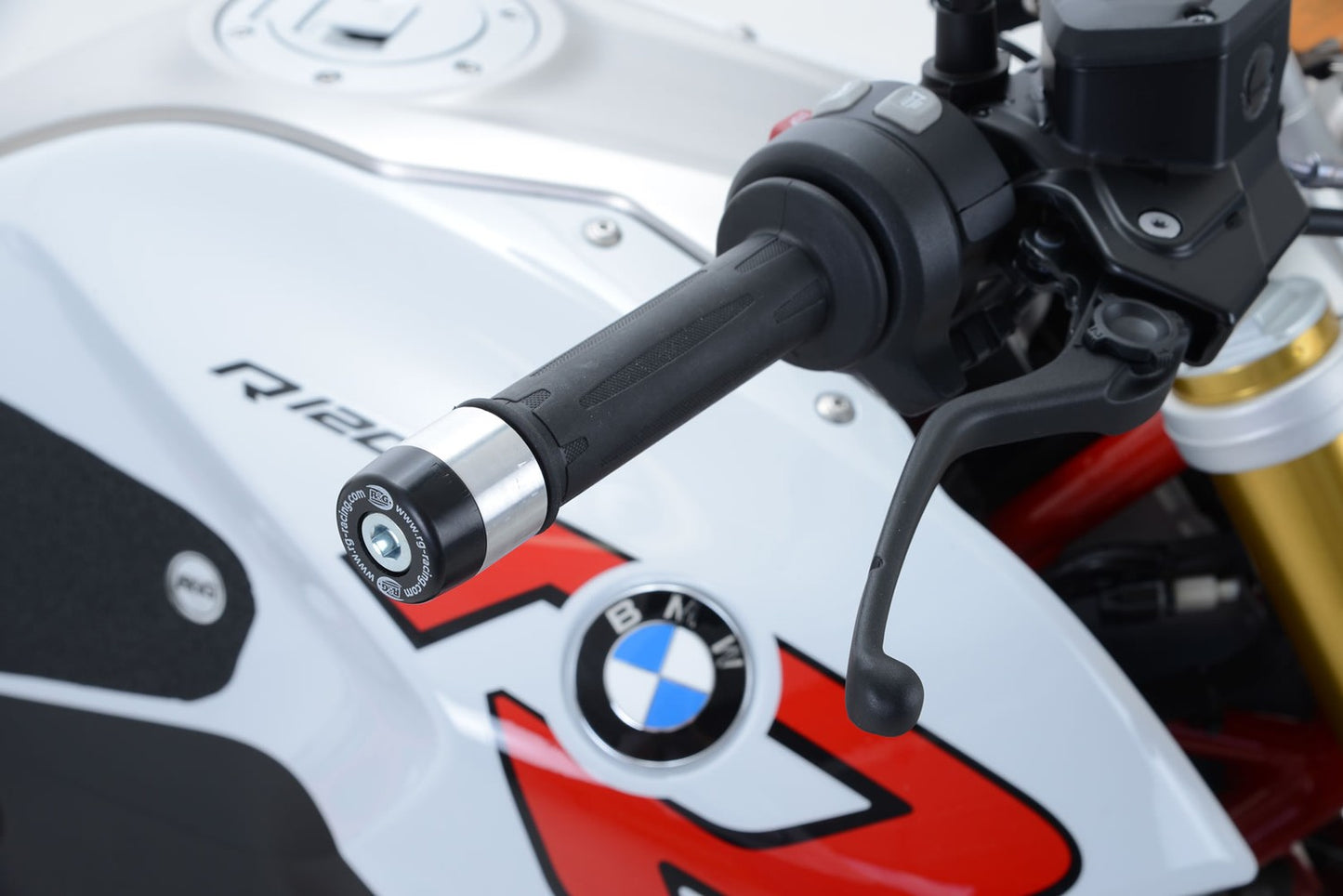 R&G Racing Bar End Sliders for the BMW R 1200 R '15-'21 / F 750 GS/F 900 R '20-'22