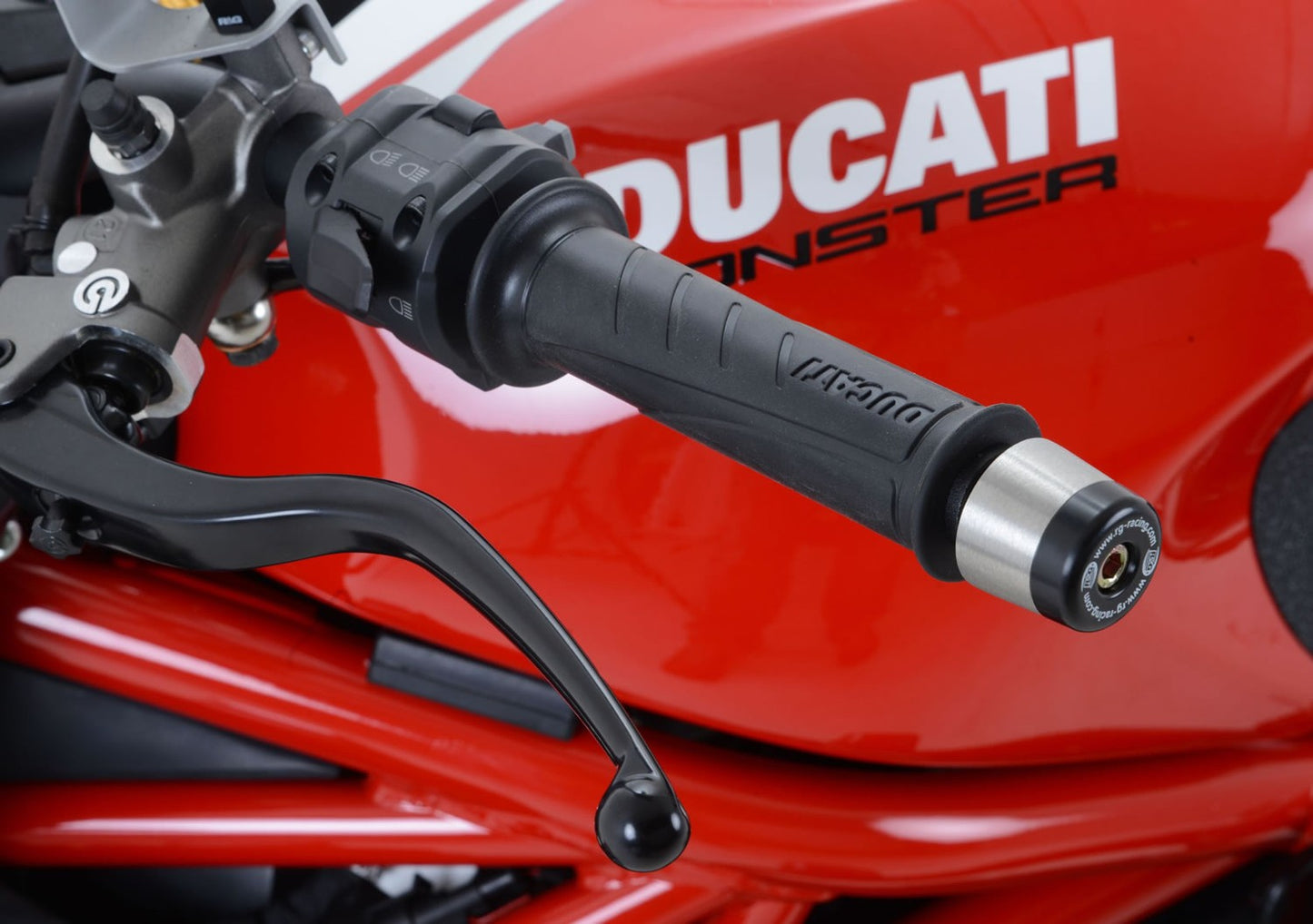 R&G Racing Bar End Sliders for the Ducati Monster 1200R/1200S '17-'22 / Supersport S '17-'20 / Supersport 950 S '21-'22