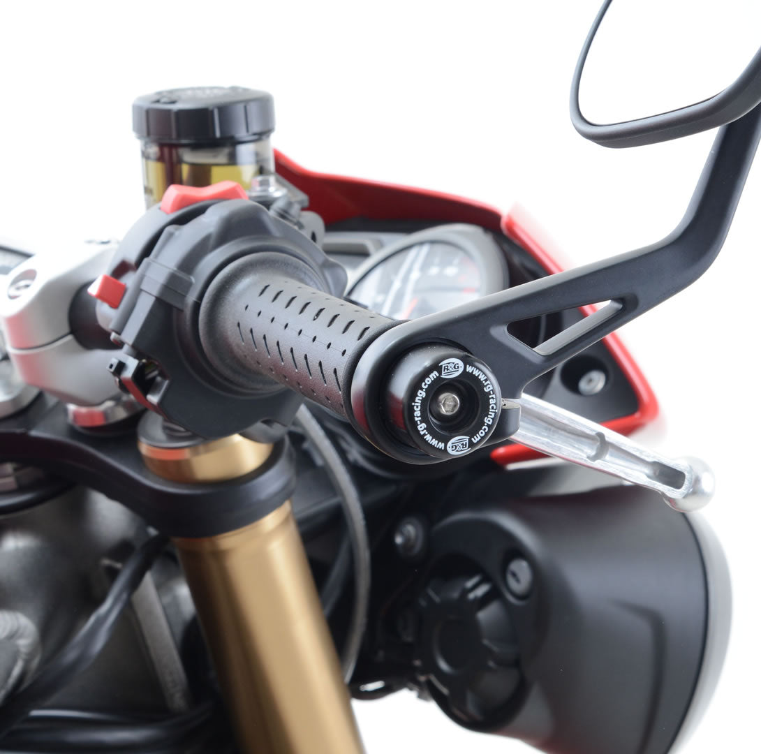 R&G Racing Bar End Sliders for the Triumph Speed Triple S/R '16, Thruxton 1200/R '17-18 and Bonneville Bobber '17-18 models