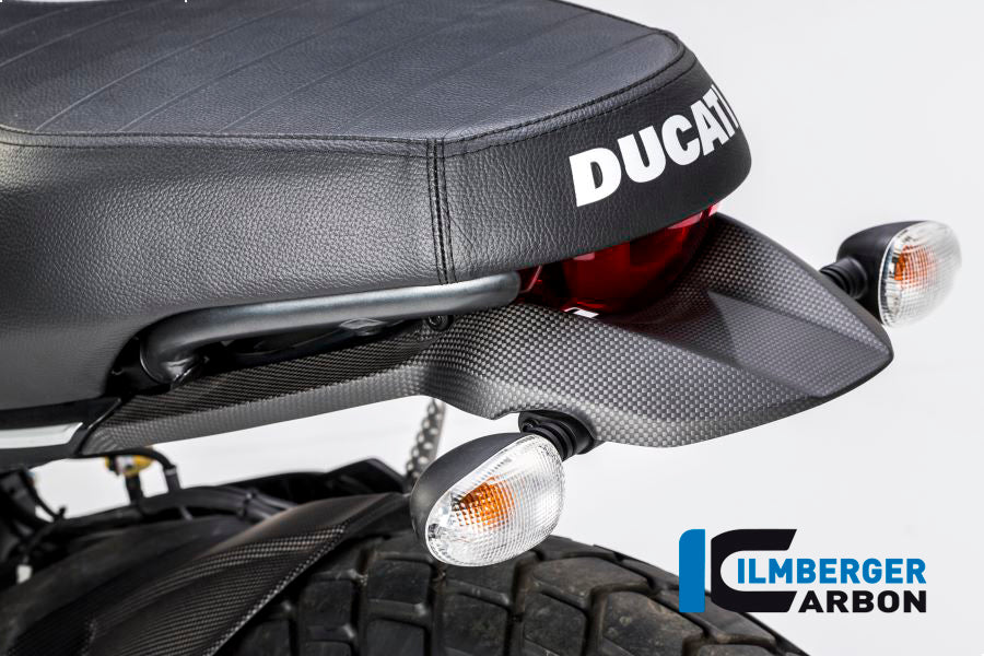 Ilmberger Carbon Holder Turn Signals Rear for the Ducati Scrambler Icon '14-25 / Scrambler Sixty2 '16-23 / Scrambler Classic '14-20 ETC