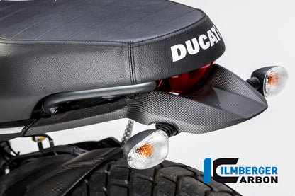Ilmberger Carbon Holder Turn Signals Rear for the Ducati Scrambler Icon '14-25 / Scrambler Sixty2 '16-23 / Scrambler Classic '14-20 ETC