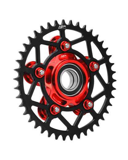 AEM FACTORY - TITIANUM STUDS AND ERGAL NUTS (SET OF 5) FOR DUCATI DUAL SIDED SWINGARM SPROCKET CARRIER