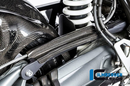 Ilmberger Carbon Brake Pipe Cover, Carbon for the BMW R 1200 GS '04-12, HP 2 Megamoto '08-13, HP 2 Sport '08-12, R 1200 S '06-08, R 1200 R '07-14, R Nin T/Racer '14-17, R Nine T Scrambler/Urban GS 2016