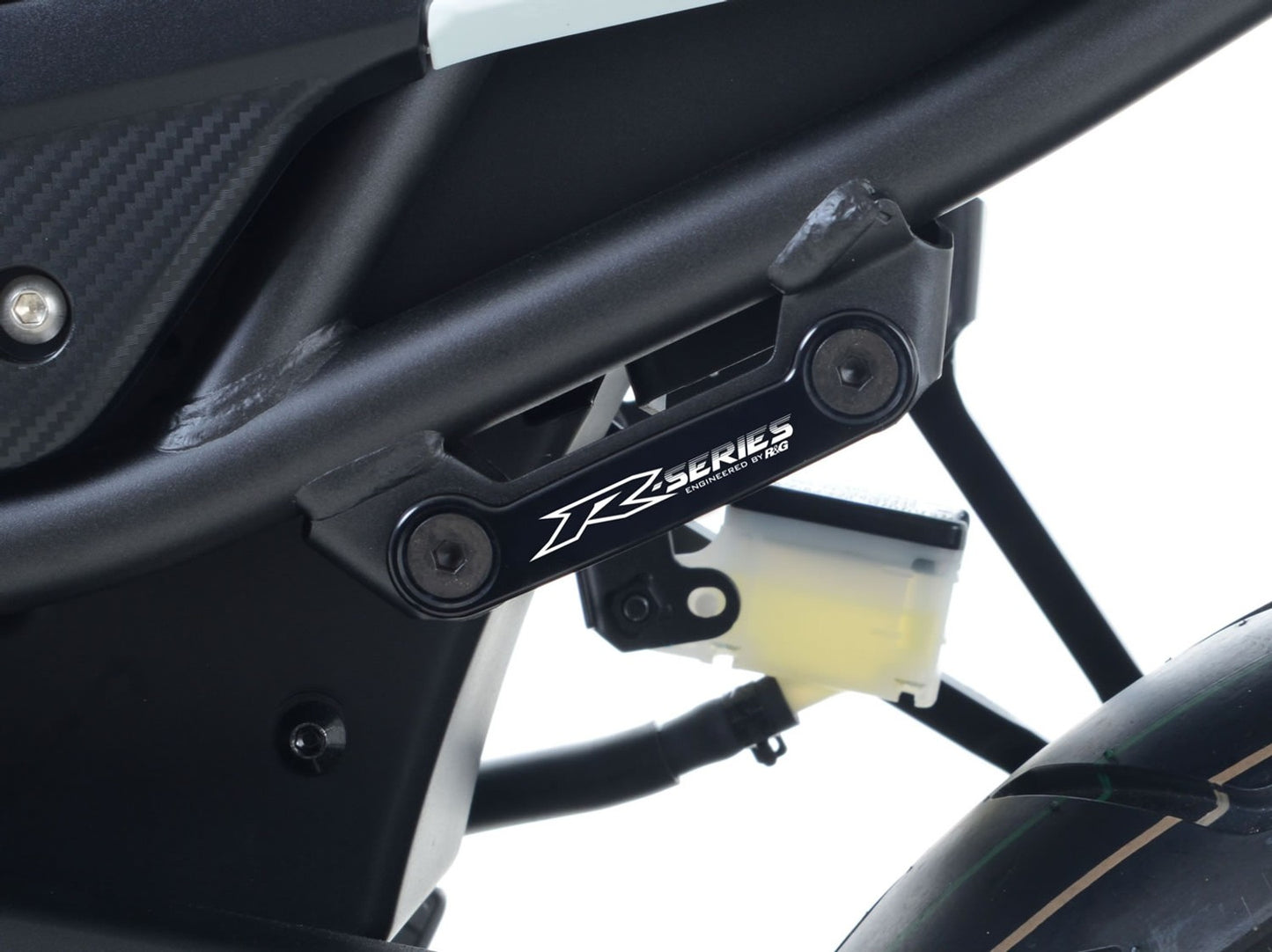 R&G Racing Rear Footrest Blanking Plate (Left Side) for the Honda CBR500R '16-'22 / CBR500F '16-'20
