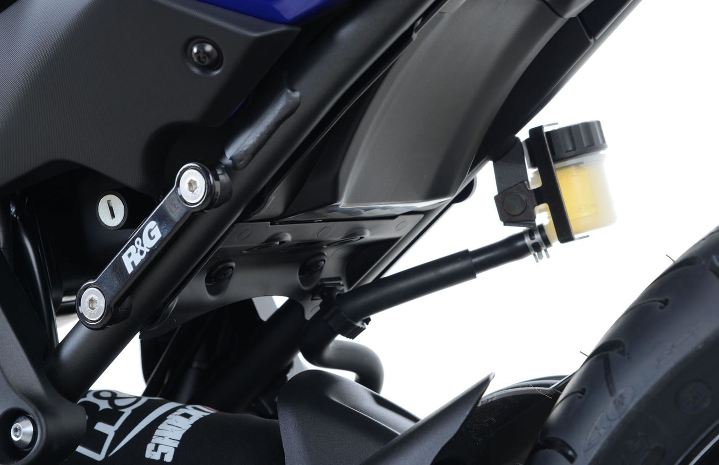 R&G Racing Rear Footrest Blanking Plate (Pair) for the Yamaha FJ-07 / Tracer 700 '16-'20