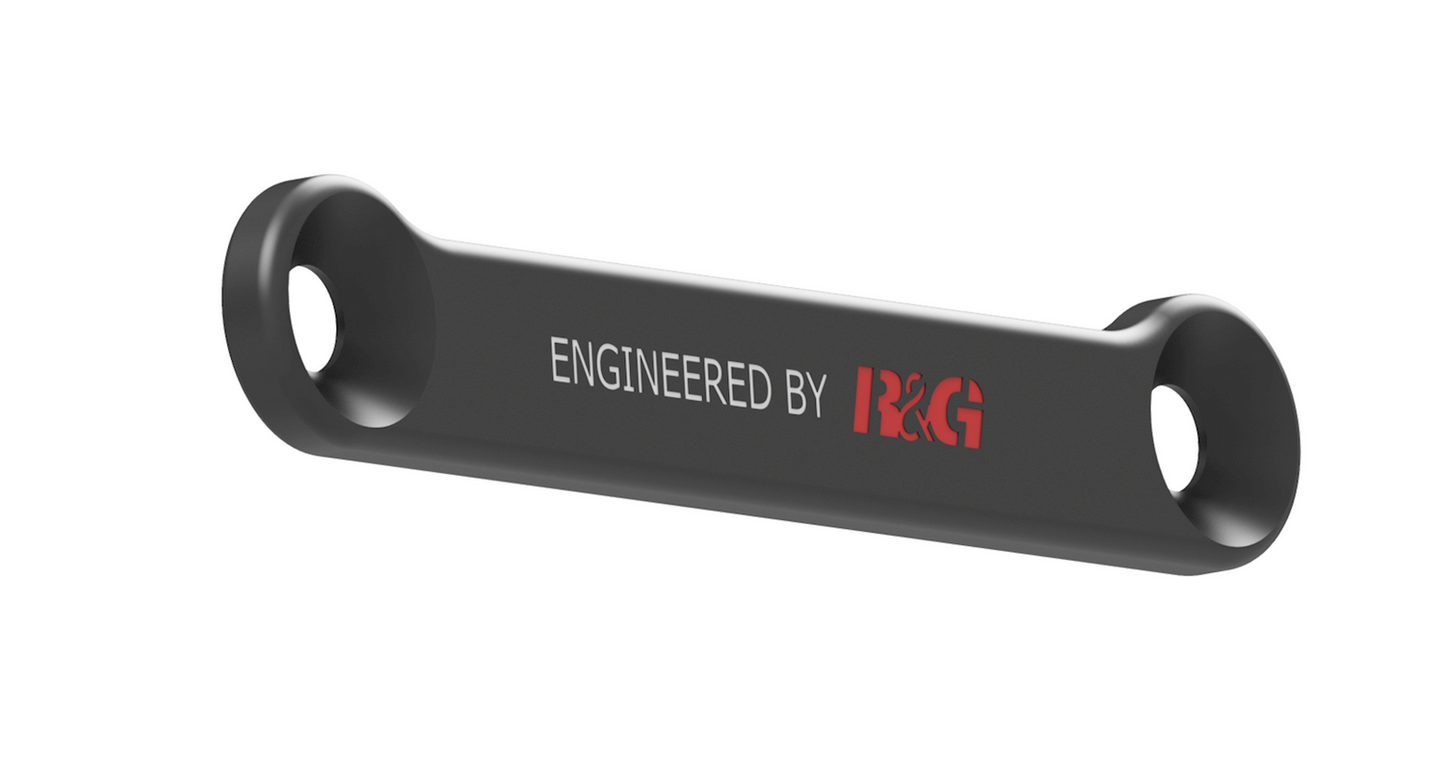R&G Racing Rear Footrest Blanking Plate Black (Left Side) for the Kawasaki Z H2 '20-'22