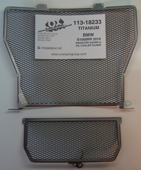 Cox Racing Radiator Guards for the BMW S1000RR, S1000R, and HP4 (10-14)