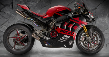 BST Star TEK Carbon Fiber Rear Wheel for the Ducati 1299 / 1199 / V4 /V2 Panigale, 1098 / 1198,  Streetfighter 1098/V4/V2, Supersport, Multistrada 1200, 1260, V4 Pikes Peak, Monster 1200, and Norton V4SV / V4CR  - 6.0 x 17
