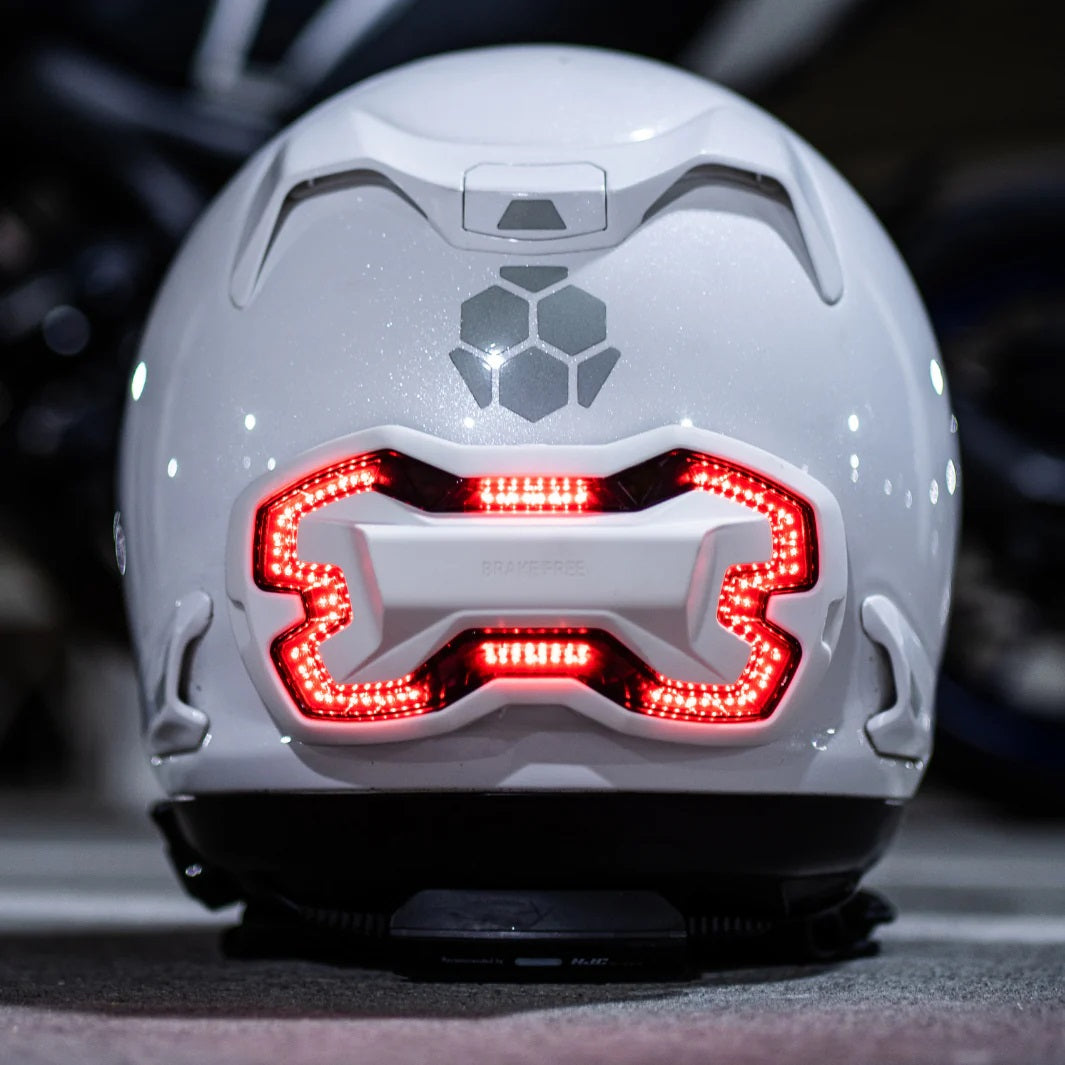 Brake Free Smart Helmet Brake Light - Black or White - USB-C