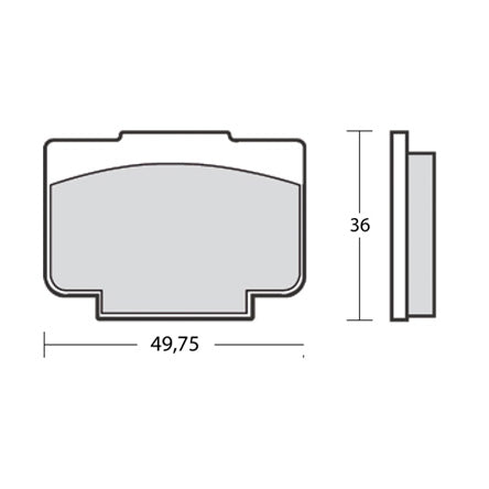 Brembo Brake Pads for Brembo XA6H530, XA1J040, 988870, 206101, and 206121 Calipers - Pad Shape Y
