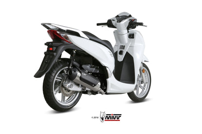 MIVV Full System 1x1, Urban Stainless Steel, Standard Exhaust For Honda SH 300 2015-2016
