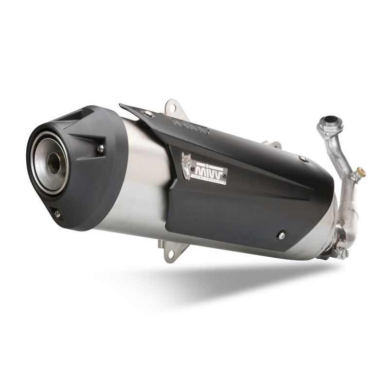 MIVV Full System 1x1, Urban Stainless Steel, Standard Exhaust For Yamaha X-Max 250 2006-2016