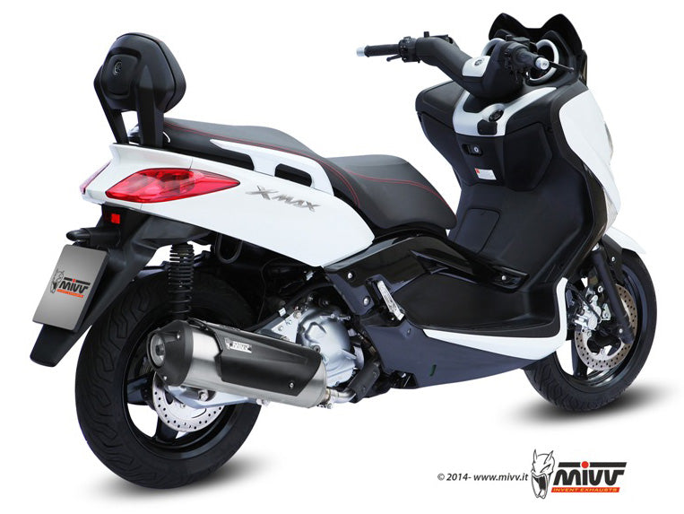 MIVV Full System 1x1, Urban Stainless Steel, Standard Exhaust For Yamaha X-Max250 2006-2016
