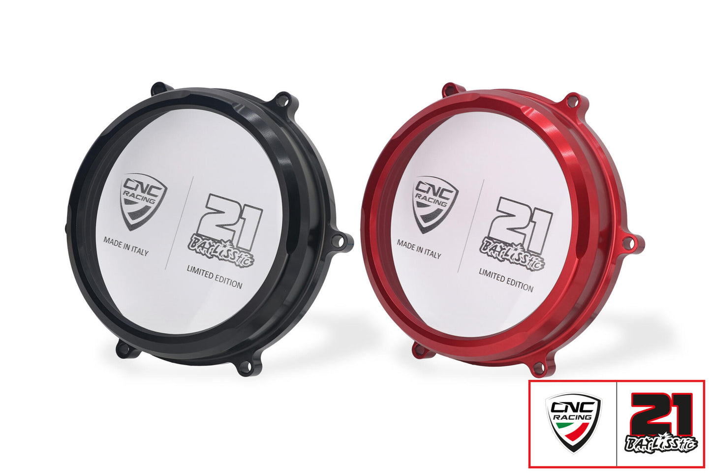 CNC Racing TROY BAYLISS LIMITED EDITION Clear Wet Clutch Cover for the Ducati Panigale 1299/1199/959 and Superleggera (and 899 too with modification)