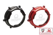 CNC Racing PRAMAC RACING LIMITED EDITION Clear Wet Clutch Cover With Carbon Inlay for the Ducati Panigale 1299/1199/959  Superleggera (and 899 too with modification)