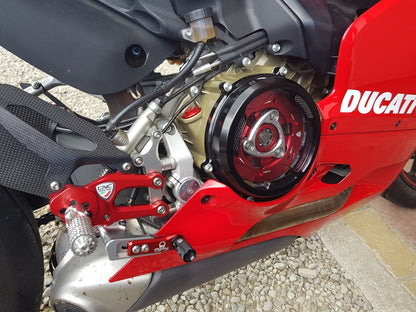 CNC Racing Clear Wet Clutch Cover With Carbon Inlay for the Ducati Panigale 1299/1199/959  Superleggera (and 899 too with modification)