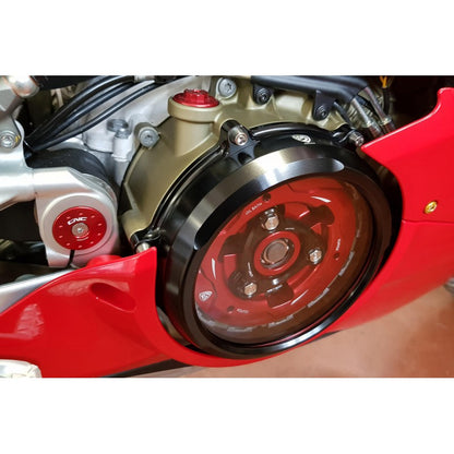 CNC Racing Clear Wet Clutch Cover for the Ducati Panigale / Streetfighter / Multistrada / Diavel V4 / S / Speciale