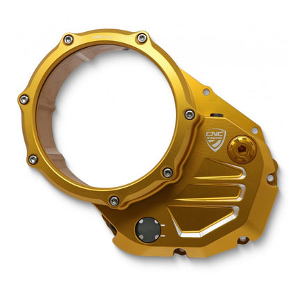 CNC Racing Clear Wet Clutch Cover for the Ducati Monster 937 (2021+) and Multistrada V2 (22-24)