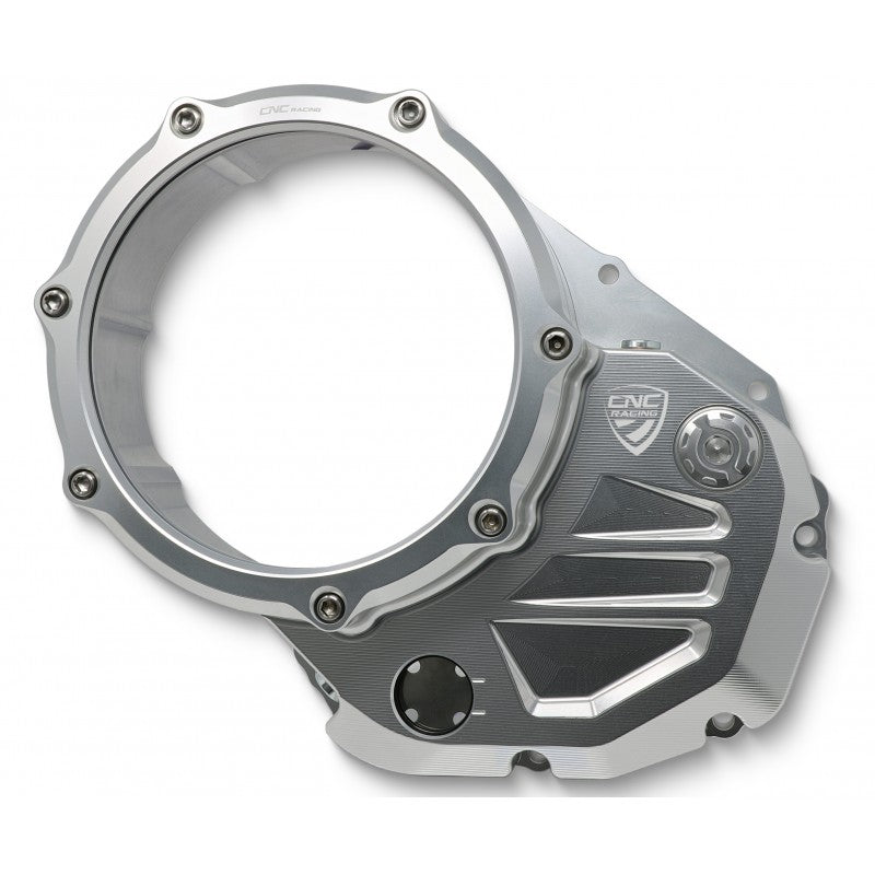 CNC Racing Clear Wet Clutch Cover for the Ducati Monster 937 (2021+) and Multistrada V2 (22-24)