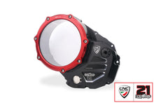 CNC Racing TROY BAYLISS LIMITED EDITION Clear Wet Clutch Cover for the Ducati Monster 937 (2021+) and Multistrada V2 (22-24)