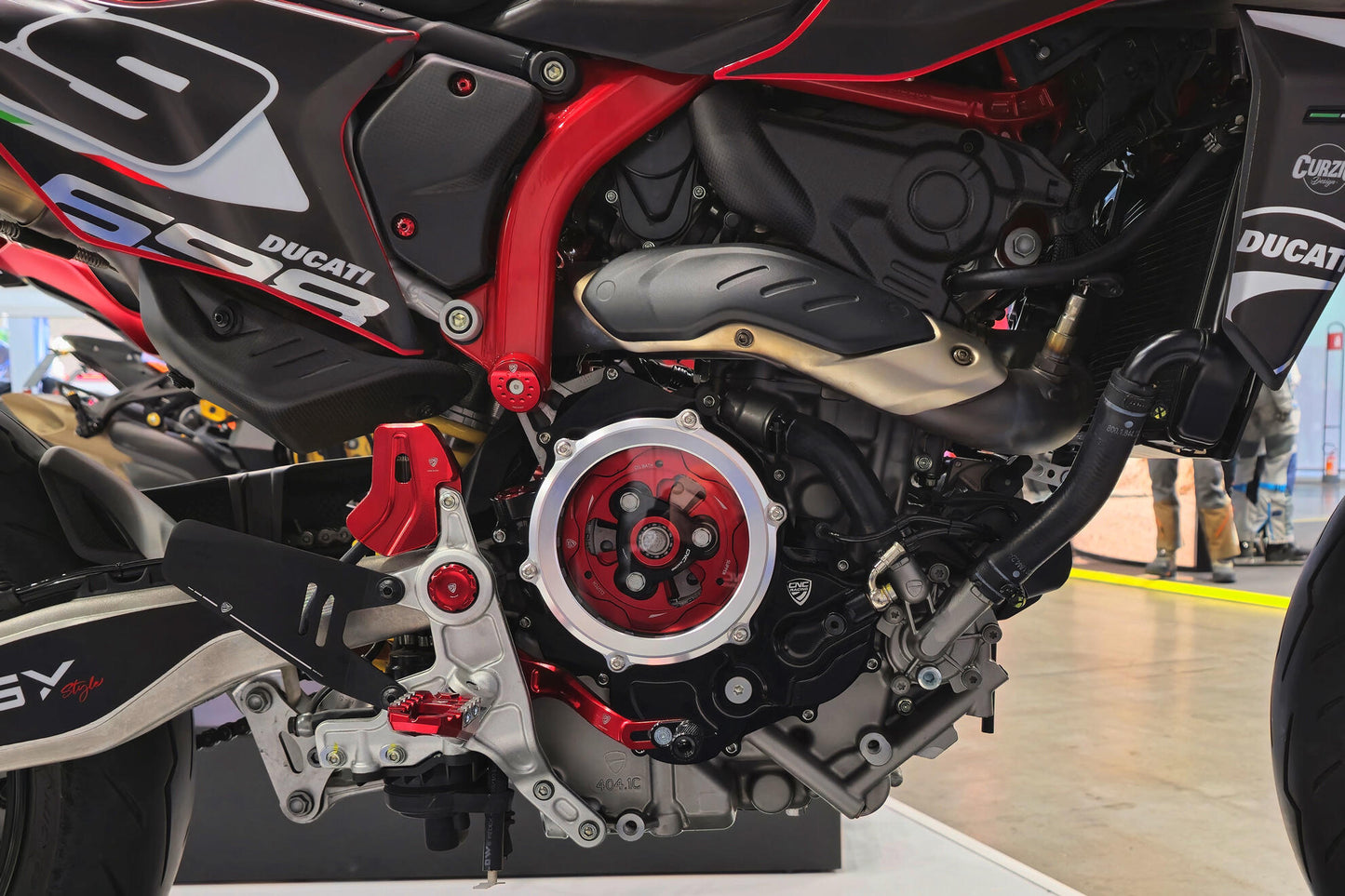 CNC Racing Clear Wet Clutch Cover for the Ducati Hypermotard 698 Mono