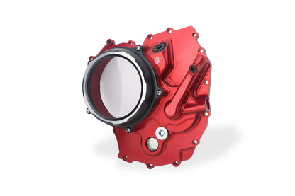 CNC Racing Clear Wet Clutch Cover for the Ducati Panigale, Streetfigter, and Multistrada V2 (2025+)