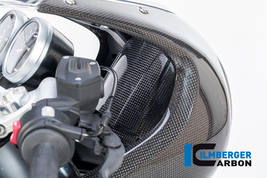 Ilmberger Carbon Cover Behind the Headlight for the BMW R Nine T Racer 2017