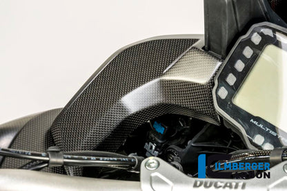 Ilmberger Carbon Cover Near The Instrument, Left Side for the Ducati Multistrada 1200 DVT '15 / Enduro '16