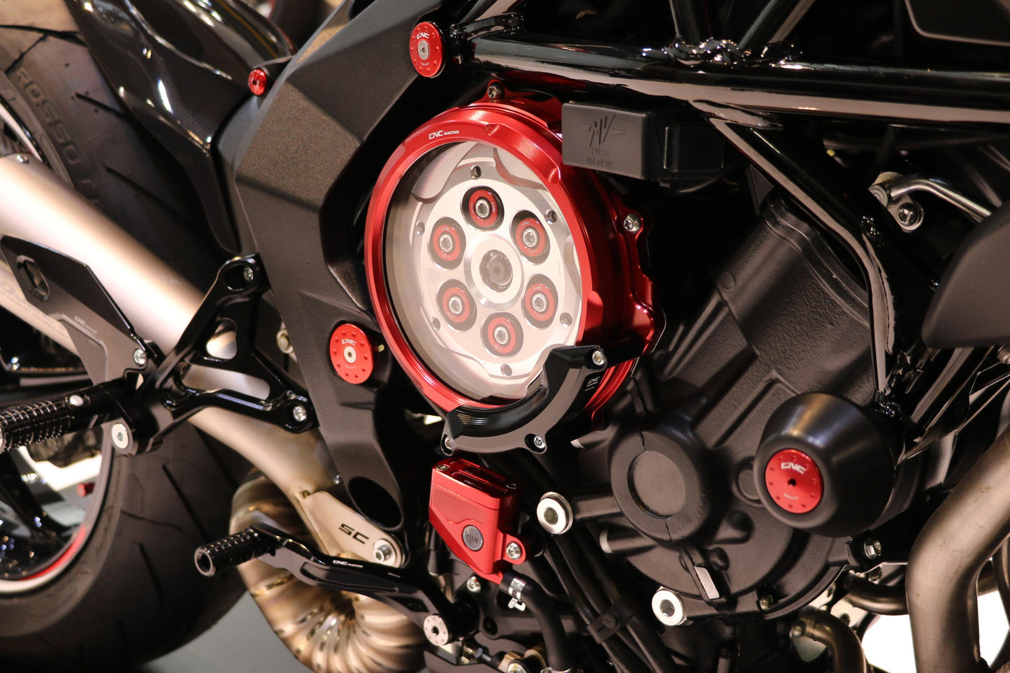CNC Racing Billet Slider for Clear Clutch Cover For MV Agusta F3/B3 Models With a Hydraulic Clutch