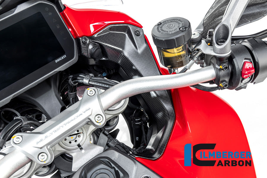 Ilmberger Carbon Cover Near the Instruments, Right Side Matt for the Ducati Multistrada V4 / V4 S '20 / V4 Pikes Peak '21-25 / V4 Rs '24