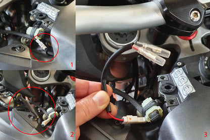 CNC Racing Electrical Accessory Plug Adapter / License Plate Light Adapter for Ducati