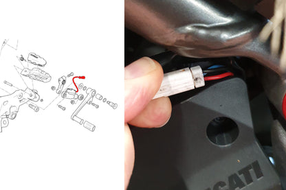 CNC Racing Ducati QS Quickshift Reverse Shift Cable for Ducati