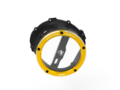 DBK Special Parts (Ducabike) EVO-3D Clear Wet Clutch Cover for the Triumph Street Triple 765 (2017+)
